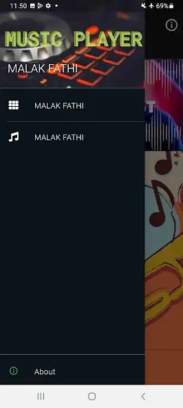 Play MALAK FATHI Songs - Mp3 Player as an online game MALAK FATHI Songs - Mp3 Player with UptoPlay