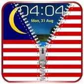 Free play online Malaysian Flag Zipper Lock APK