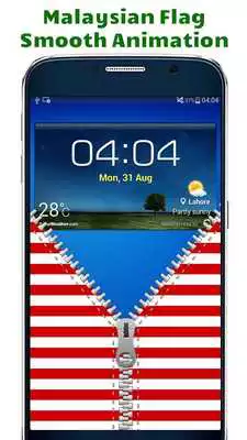 Play Malaysian Flag Zipper Lock