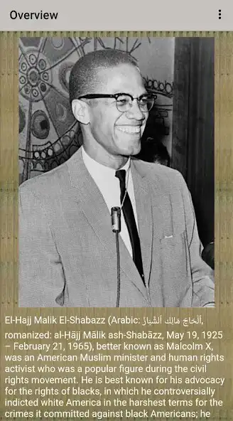 Play Malcolm X Biography as an online game Malcolm X Biography with UptoPlay
