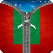 Free play online Maldive Flag Zipper Screenlock APK