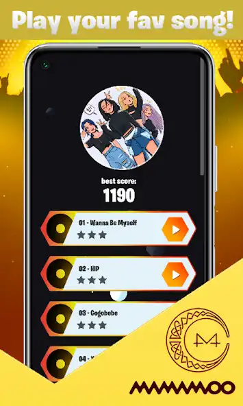 Play Mamamoo Tiles Hop Rush Bounce as an online game Mamamoo Tiles Hop Rush Bounce with UptoPlay