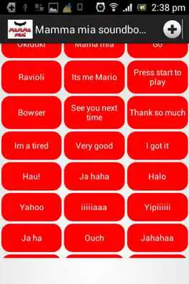 Play Mamma mia soundboard