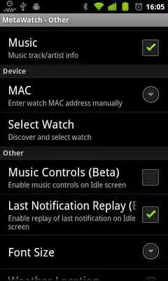 Play Manager for MetaWatch