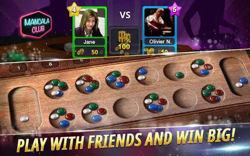Play Mancala Club : Multiplayer Board Game  and enjoy Mancala Club : Multiplayer Board Game with UptoPlay