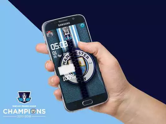 Play ManCity Champions 2018 Lock Screen Zipper Play ManCity Champions 2018 Lock Screen Zipper