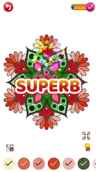 Play Mandala Color by Number Book as an online game Mandala Color by Number Book with UptoPlay