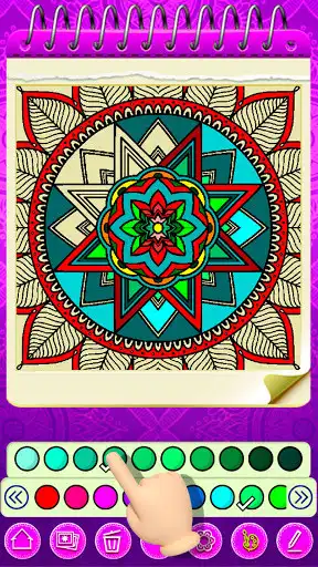 Play Mandala Coloring 2022 as an online game Mandala Coloring 2022 with UptoPlay