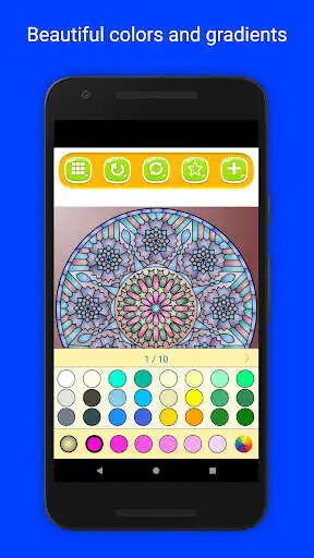 Play Mandala Coloring Book for Adults as an online game Mandala Coloring Book for Adults with UptoPlay