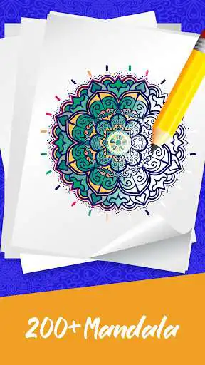 Mandala Coloring Book Game online game with UptoPlay