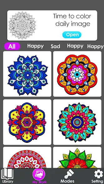 Play Mandala Number Coloring Book as an online game Mandala Number Coloring Book with UptoPlay