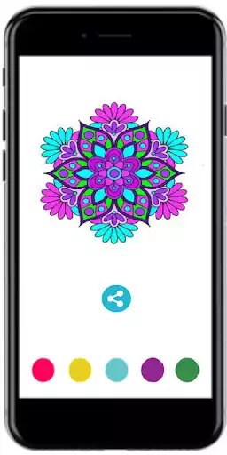 Play Mandala Pixel Art Coloring Book Color by Number as an online game Mandala Pixel Art Coloring Book Color by Number with UptoPlay