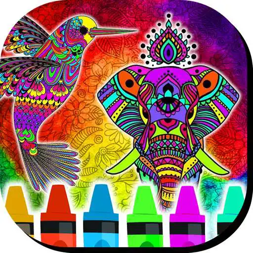 Free play online Mandalas of Animals for Coloring APK