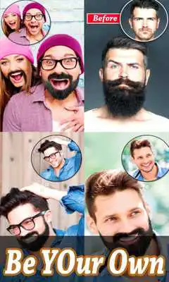 Play Man HairStyle Photo Editor  Beard Photo Editor