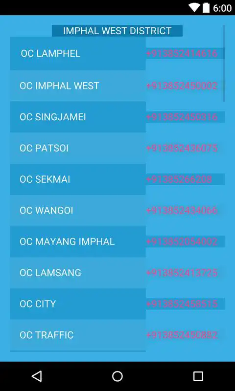 Play Manipur Phone Directory
