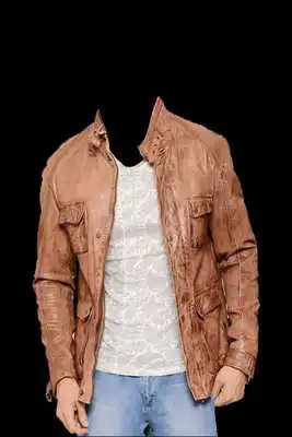 Play Man Leather Jacket Photo