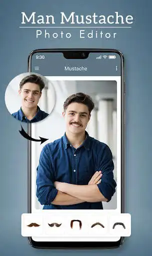 Play Man Mustache Beard Face Editor