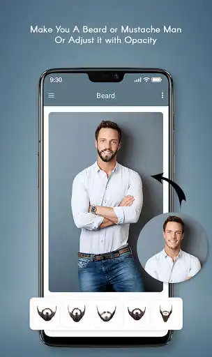 Play Man Mustache Beard Face Editor