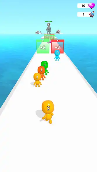 Play Man Runner 2048: Run and Merge  and enjoy Man Runner 2048: Run and Merge with UptoPlay