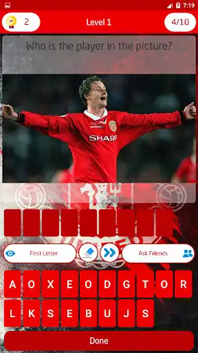 Play Man UTD Guess Quiz Game as an online game Man UTD Guess Quiz Game with UptoPlay