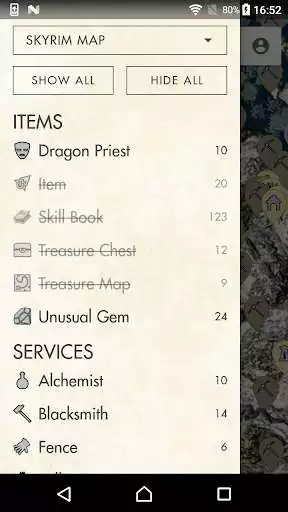 MapGenie: Skyrim Map online game with UptoPlay