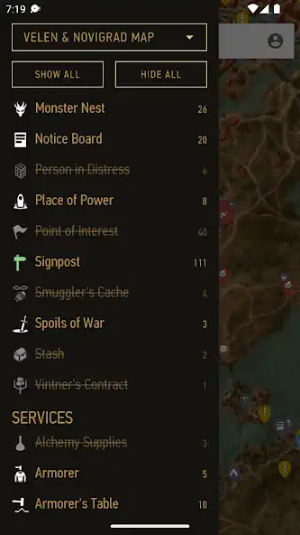 Play MapGenie: Witcher 3 Map as an online game MapGenie: Witcher 3 Map with UptoPlay