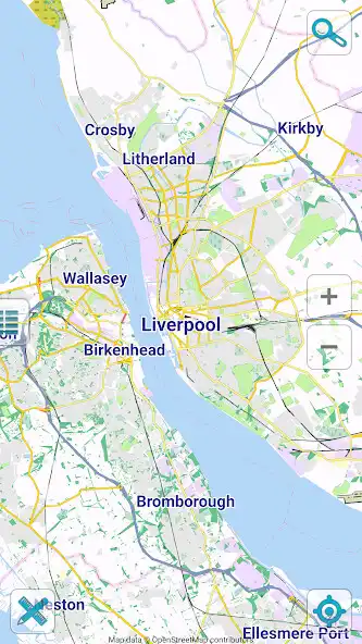 Map of Liverpool offline online game with UptoPlay