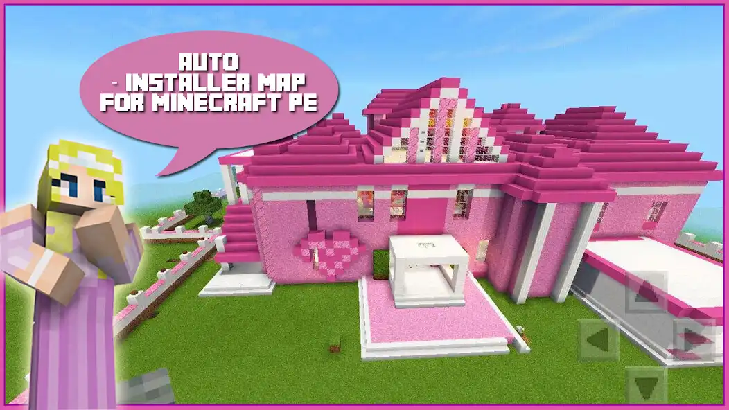 Play Map Pink Princess House for MCPE as an online game Map Pink Princess House for MCPE with UptoPlay