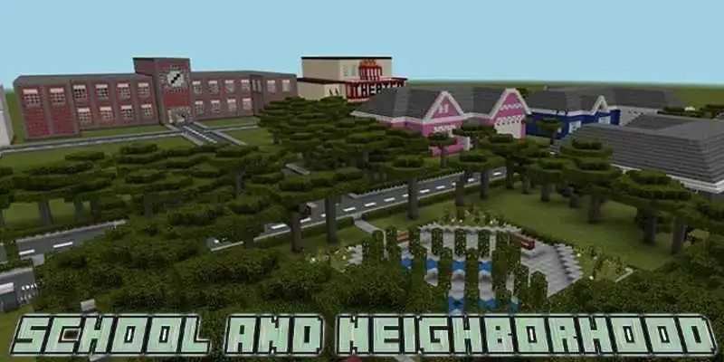 Play Map School and Neighborhood for MCPE