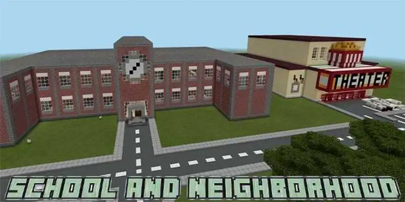 Play Map School and Neighborhood for MCPE
