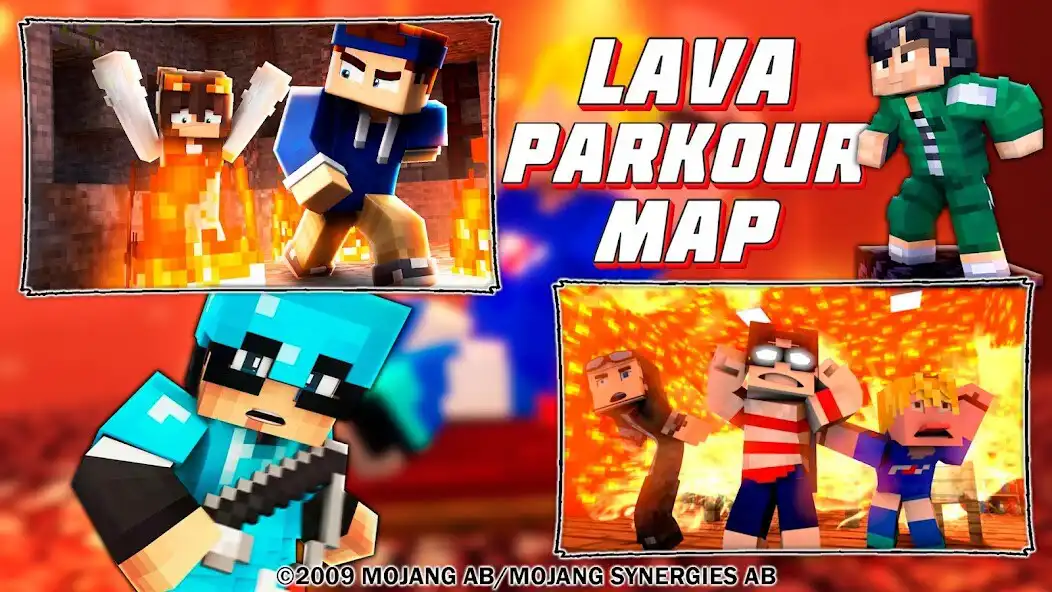 Play Maps Fire Floor - Lava Parkour as an online game Maps Fire Floor - Lava Parkour with UptoPlay