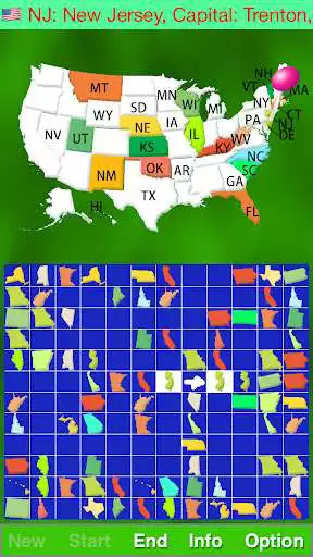 Play Map Solitaire Free - USA  and enjoy Map Solitaire Free - USA with UptoPlay