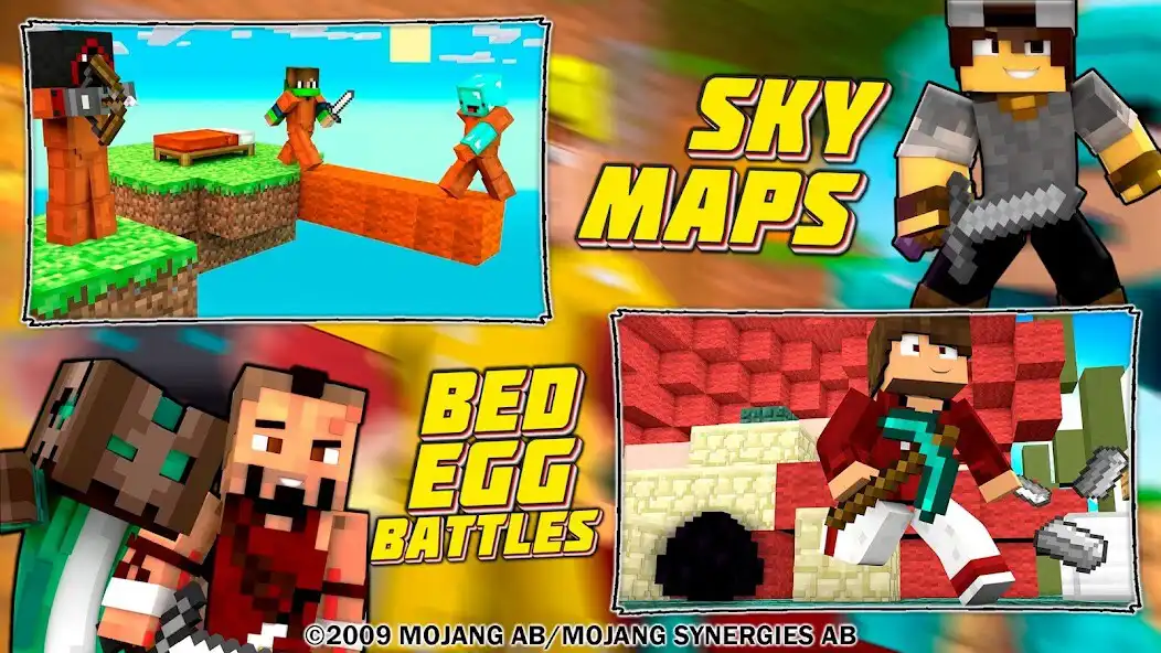 Play Maps Skyblock - Sky Battles as an online game Maps Skyblock - Sky Battles with UptoPlay