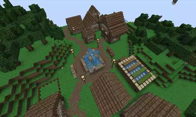 Play Maps Survival Village MCPE