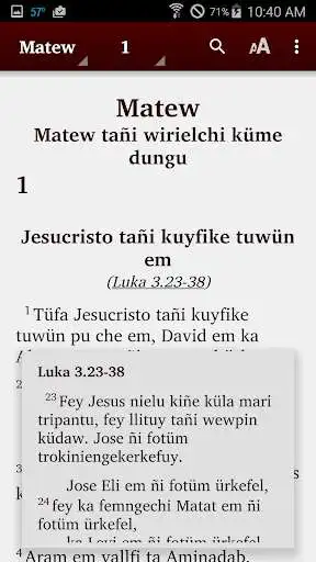 Play Mapudungun - Bible as an online game Mapudungun - Bible with UptoPlay