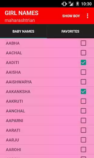Play Marathi BabyNames
