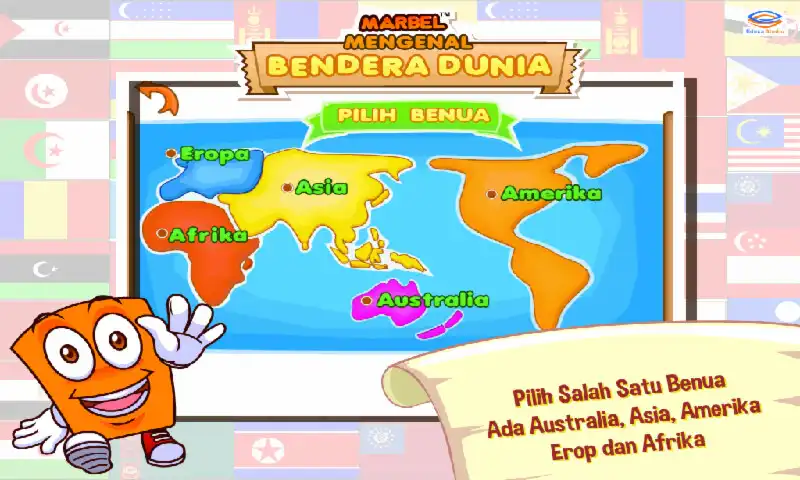Play Marbel Belajar Bendera as an online game Marbel Belajar Bendera with UptoPlay
