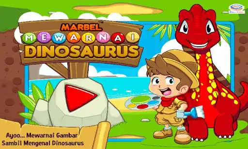 Play Marbel Mewarnai: Dinosaurus
