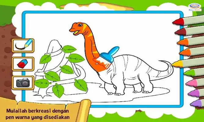 Play Marbel Mewarnai: Dinosaurus