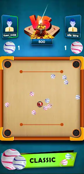 Play Marble Carrom Clash : Kancha as an online game Marble Carrom Clash : Kancha with UptoPlay