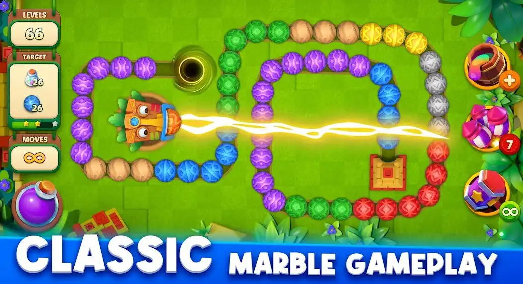 Spill Marble Master: Match 3 Shoot og nyt Marble Master: Match 3 Shoot med UptoPlay