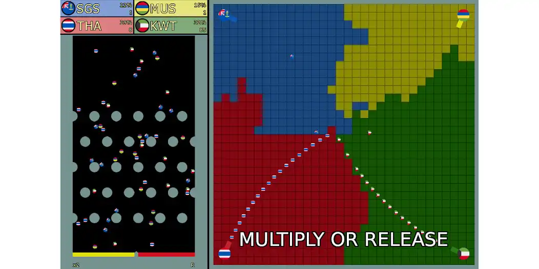 Play Marble Race and Country Wars as an online game Marble Race and Country Wars with UptoPlay