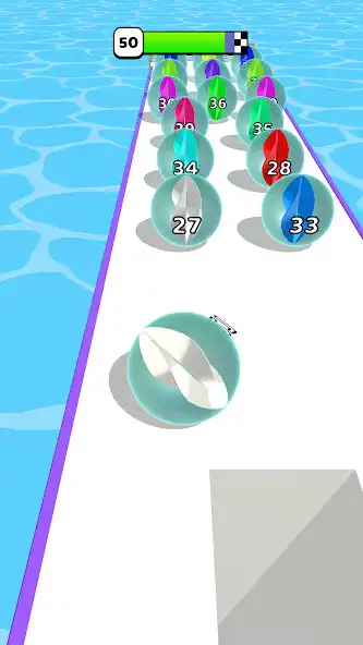 Play Marble Run 3D-Color Ball Race as an online game Marble Run 3D-Color Ball Race with UptoPlay