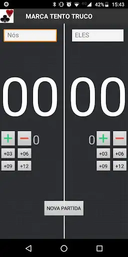 Play Marca Tento Truco  - Baralho e Carta