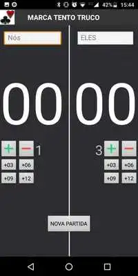 Play Marca Tento Truco  - Baralho e Carta