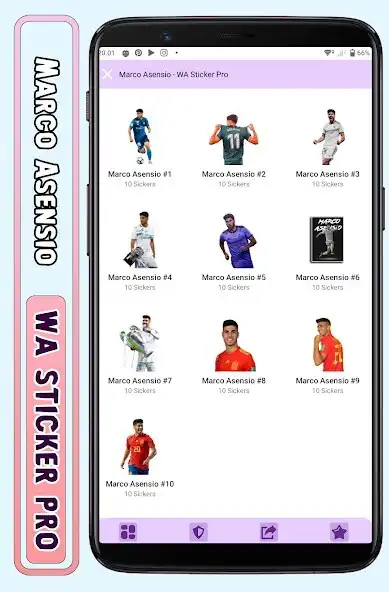 Play Marco Asensio - WA Sticker Pro  and enjoy Marco Asensio - WA Sticker Pro with UptoPlay