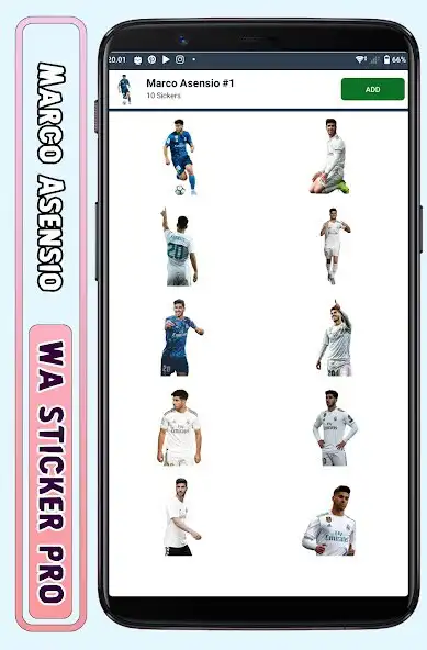 Play Marco Asensio - WA Sticker Pro as an online game Marco Asensio - WA Sticker Pro with UptoPlay