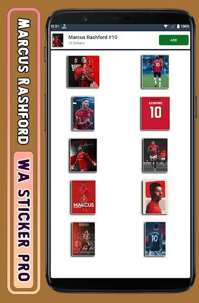 Play Marcus Rashford - WA Sticker as an online game Marcus Rashford - WA Sticker with UptoPlay