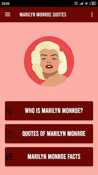 Play Marilyn Monroe Quotes Facts  Biography (Offline) as an online game Marilyn Monroe Quotes Facts  Biography (Offline) with UptoPlay