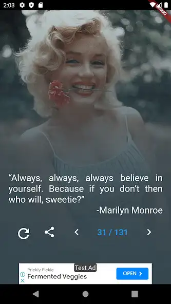 Play Marilyn Monroe Quotes as an online game Marilyn Monroe Quotes with UptoPlay